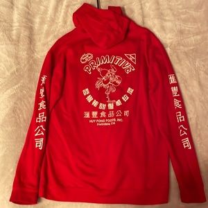 Primitive X Huy Fong Red Hoodie limited collab.